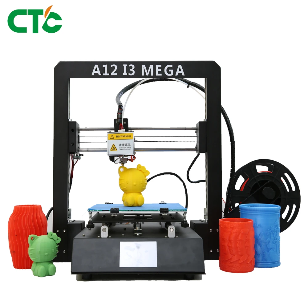 

Impresora 3D Drucker DIY Kit A12 I3 Mega Full Metal Frame Filament Sensor 3.5 Inch TFT Screen 3D Printer