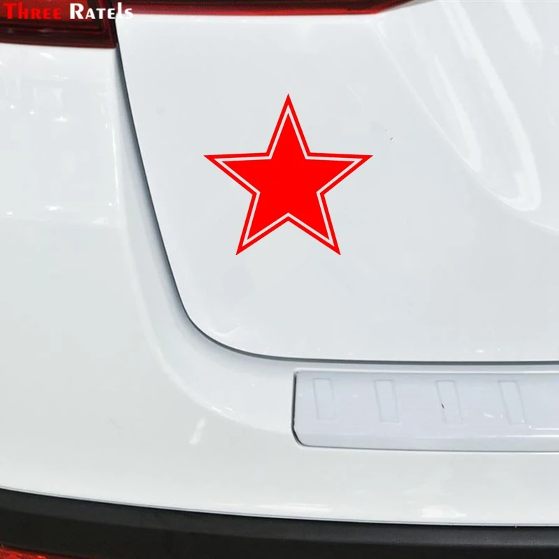 Three Ratels TZ 1164 15*15.8см 1 4 шт виниловые наклейки на авто красная звезда день победы
