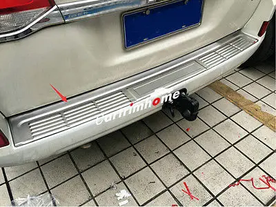 

Outer Rear Bumper Guard Plate Cover Trim 1pcs for Toyota Land Cruiser LC200 2016