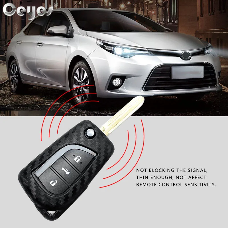 Carbon fiber key cover for TOYOTA (4)