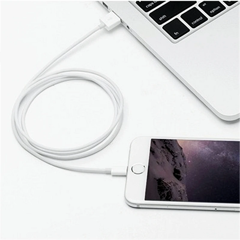 

100cm High Speed 8pin USB Fast Charger For Apple iPhone X Cable 5 5S 5C 6 6S 7 8 Plus XS Max XR iPad mini 2 3 Air Wire White