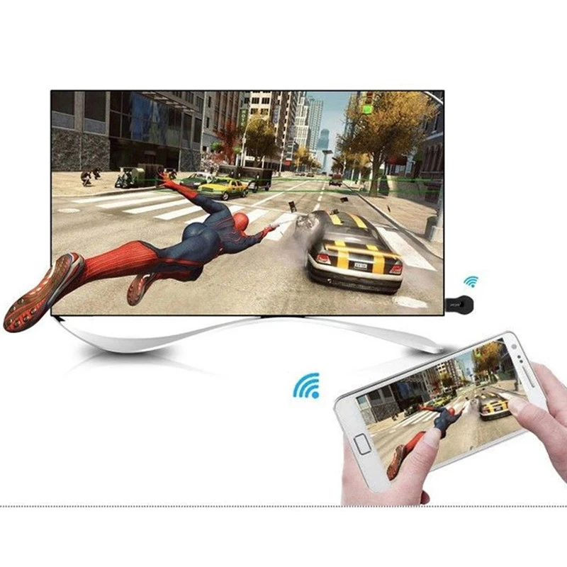 Беспроводная ТВ приставка AnyCast DLNA 1080P Full HD Wi Fi приемник Airplay HDMI Miracast для ios Android ПК 256