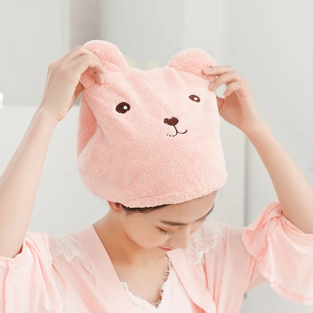 Best Price 2018 New Cute Bear Bath Towel Hair Dry Hat Shower Cap Strong Absorbent Drying Long Velvet Ultra-Soft Special Dry Hair Cap Towels Best Price 2018 New Cute Bear Bath Towel Hair Dry Hat Shower Cap Strong Absorbent Drying Long Velvet Ultra-Soft Special Dry Hair Cap Towels