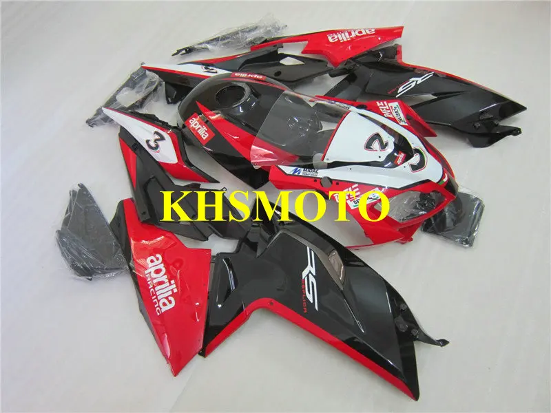 Injection mold Fairing Kit for Aprilia RS125 06 07 08 09 10 11 RS4 RSV 125 2006 2009 2011 Black hot red Fairings set+7gifts AP11 |