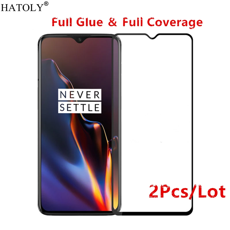 

2Pcs Oneplus 7 Glass Tempered Glass for Oneplus 7 Glass Film 9H HD Full Glue Full Cover Hard Screen Protector for Oneplus 7