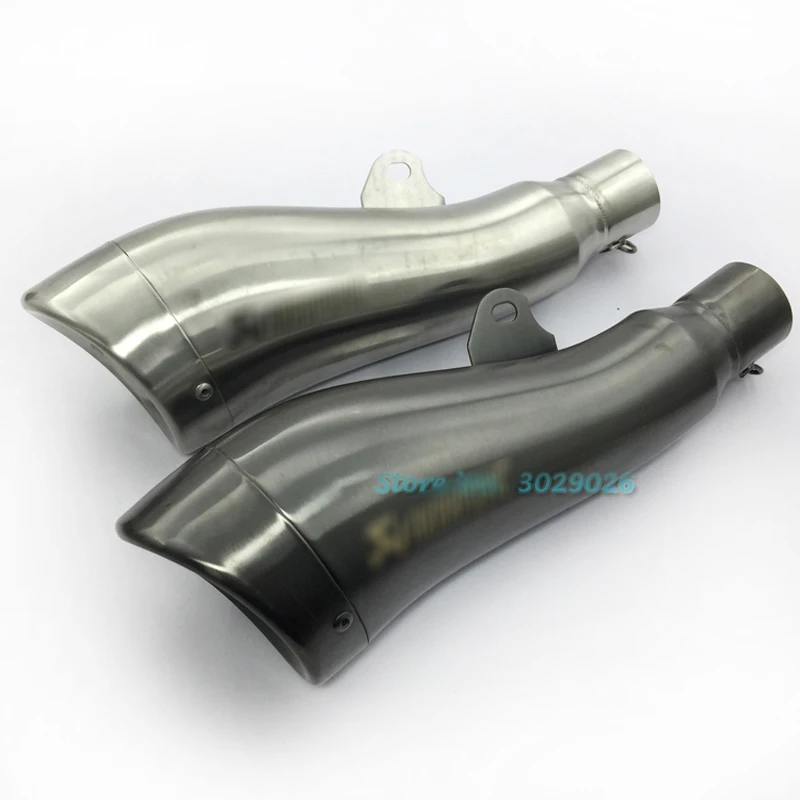 51mm Universal Motorcycle Modified Dolphin Shape Exhaust Muffler GP Escape Pipe For laser CB400