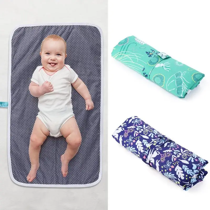 Portable Cotton Baby Diaper Changing Mat Foldable Waterproof Baby Care Front Soft Travel Nappy Change Floor Play Pad Baby Care