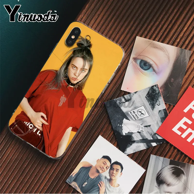 Yinuoda Billie Eilish 13 Девушка ТПУ чехол для телефона оболочка для Apple iPhone 8 7 6 6S Plus X XS MAX 5 5S SE XR Чехлы для мобильных телефонов