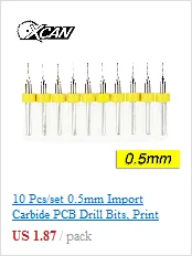 10 шт. 1,0 мм/микро PCB фреза/PCB печатная плата сверла, карбидные микро сверла/
