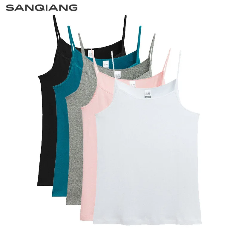 SANQIANG 2pcs/pack Summer Women Undershirt Cotton Camisola Tanks Sexy