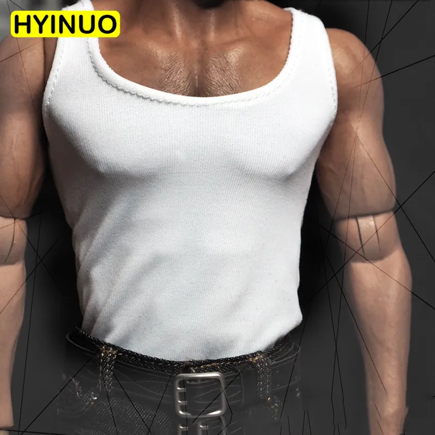 2 Color Suit 1/6 Scale Male Elasticity Low Neck Vest Muscle Clothes Clothing Set For 12" Figure Body Doll | Игрушки и хобби