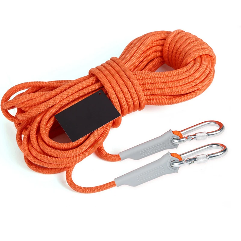 10M Professional Rock Climbing Cord Outdoor 9.5mm Diameter High Strength Survival Paracord Safety Rope String Hiking Accessory