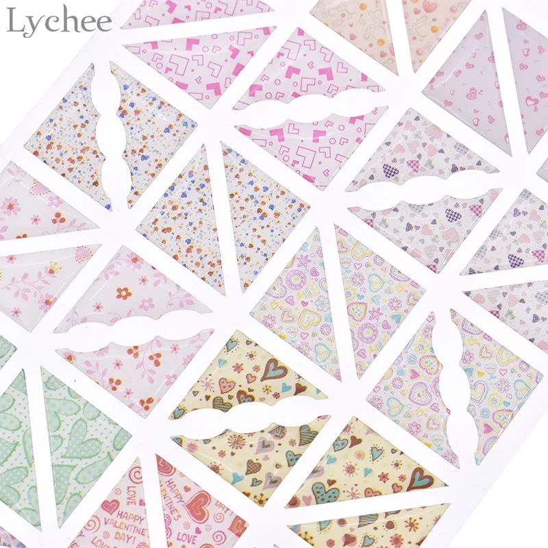 Lychee Lif4 листы цветочный фото уголок альбома стикер DIY скрапбук декоративные наклейки рамка Угловой протектор стикер искусство ремесла