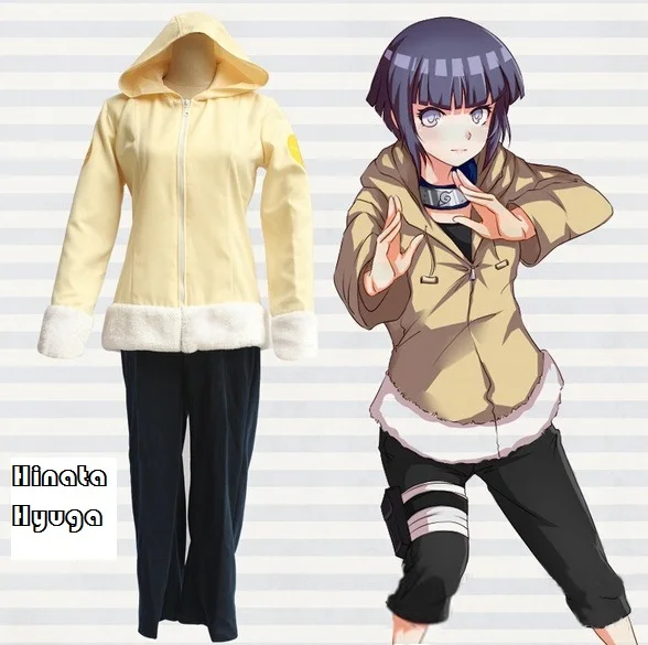 Hinata Hyuga Cosplay Costumes Japanese Anime Naruto Adult Halloween Free Shipping (Hoodie + Pants) | Тематическая одежда и