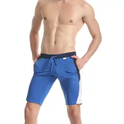 Модные для мужчин спортивные повседневное пляжные шорты тренажерный зал для отдыха фитнес Сексуальная Пляжная мужские укороченные шорты