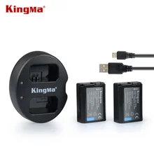 KingMa NP FW50 NPFW50 Dual Charger + 2* NP-FW50 Battery bateria AKKU For Sony Alpha A33 NEX-7/C3/5 SLT-A55,NPFW50