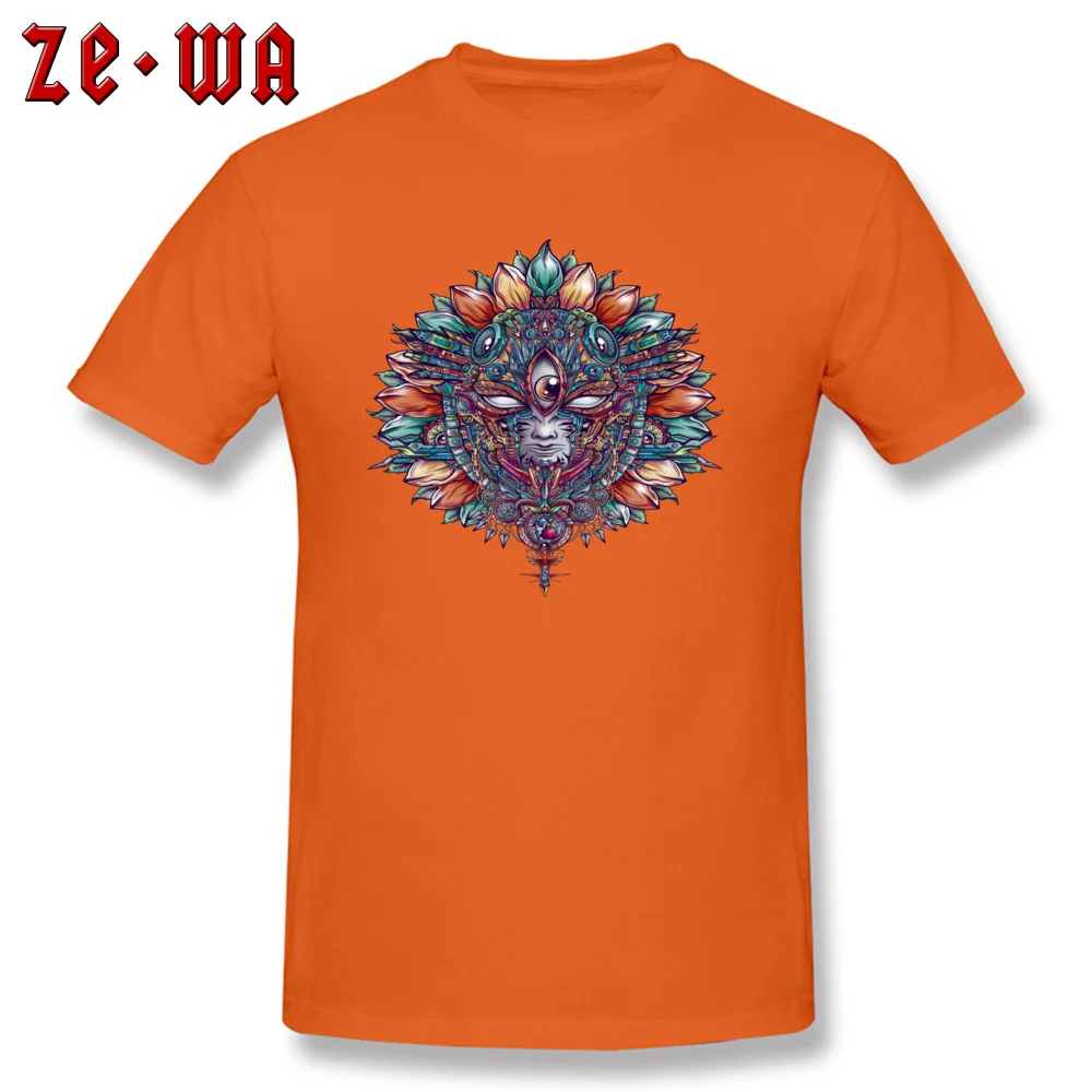 Casual Short Sleeve Tops Shirts Summer Crewneck 100% Cotton Mens T-shirts Heart of Mask Casual Tees Graphic Drop Shipping Heart of Mask orange