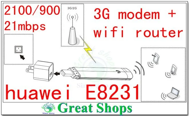 Разблокированный huawei e8231 e8231s 3g usb модем wifi роутер 21 Мбит/с 3g usb wifi модем 3g беспроводной маршрутизатор Поддержка Android для ipad