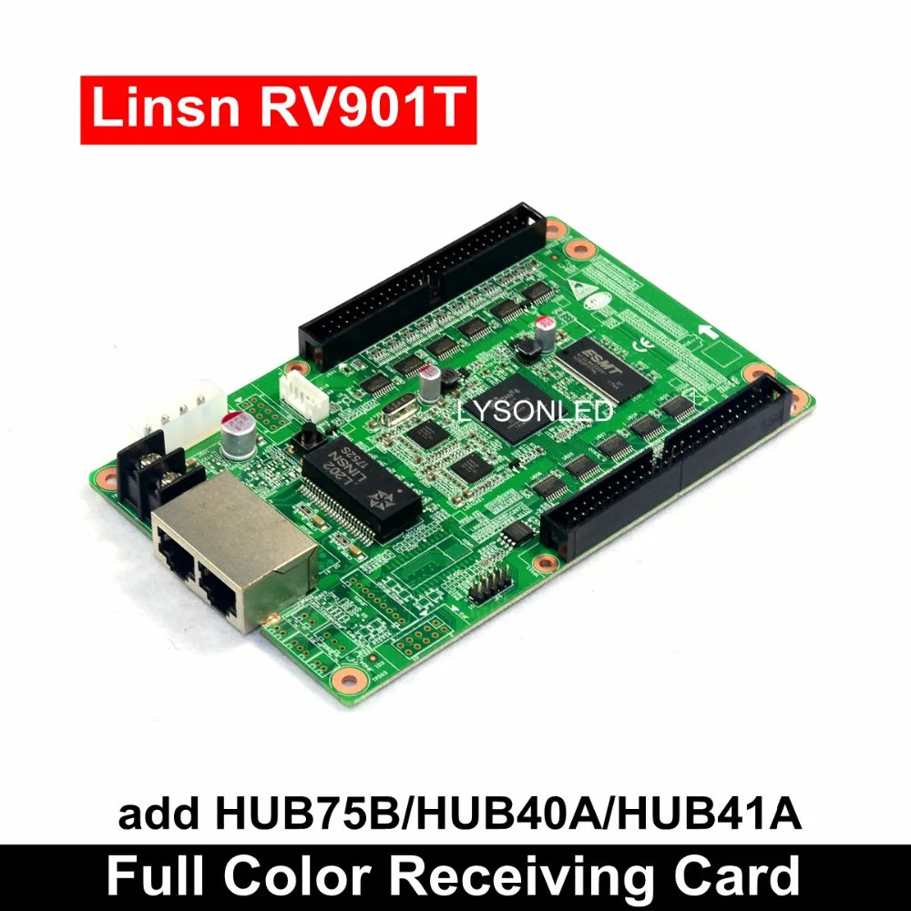 

Linsn RV901T& Hub41A/Hub40A/Hub75B Indoor /Outdoor Full Color LED Display Receiving Card (Need to work with TS802 Sending card )