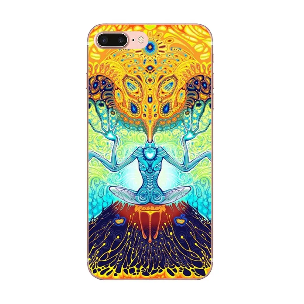 Для Apple iPhone 4 4S 5 5C 5S SE 6 6S 7 8 Plus X XS Max XR Дизайн чехол для сотового телефона Psychedelic
