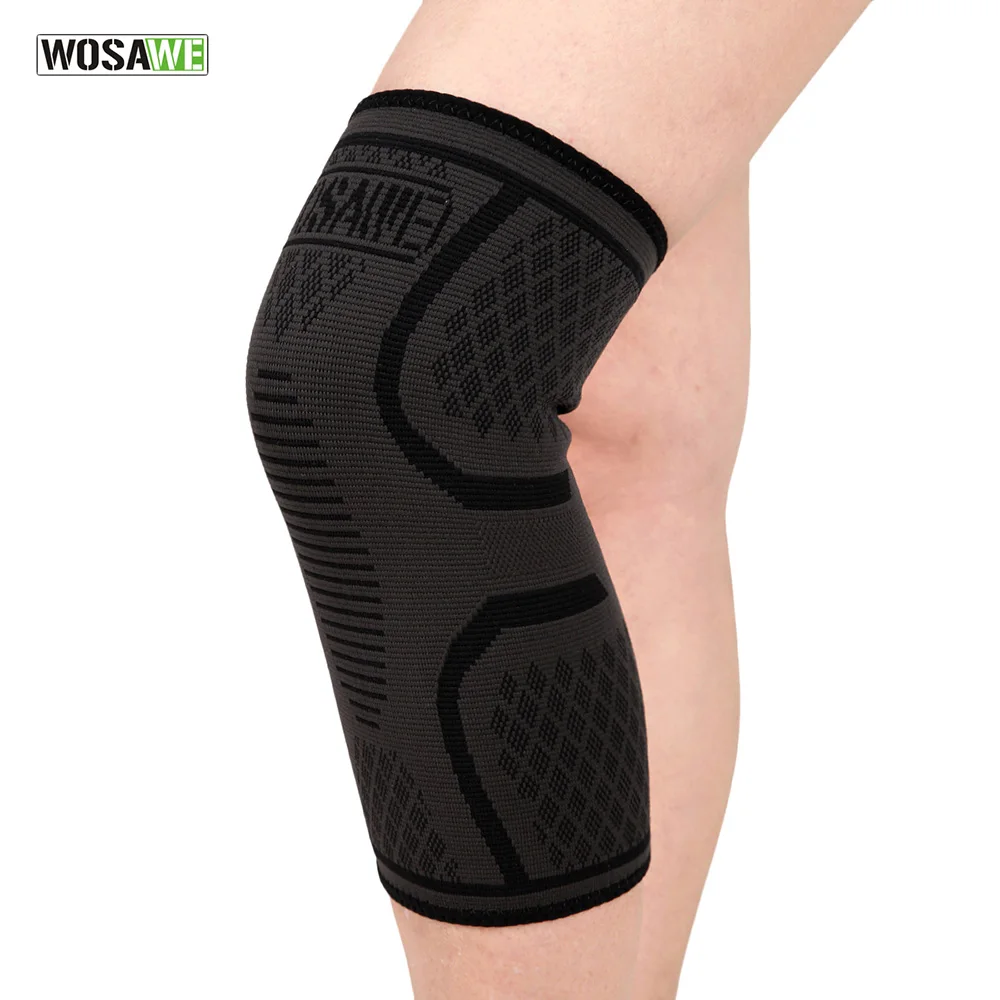 WOSAWE 1pc Elastic Compression Knee Brace Pad Cycling Running Hiking