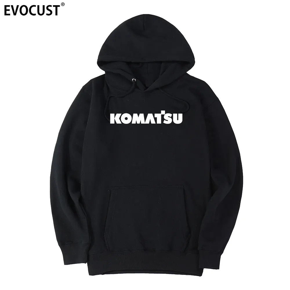 Толстовки Komatsu для мужчин и женщин унисекс чесаный хлопок | Мужская одежда