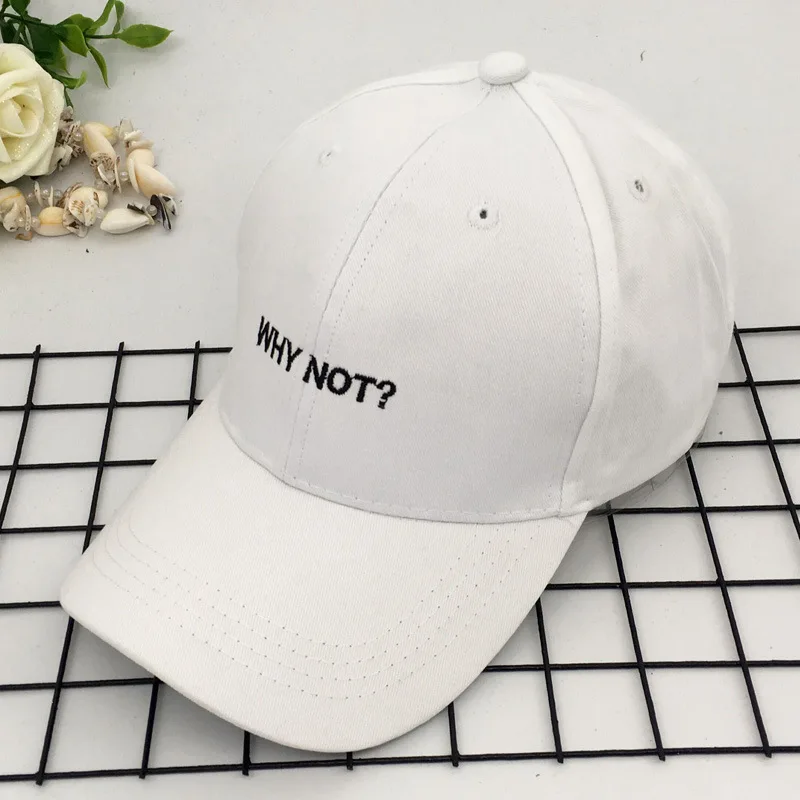 Почему бы не письмо вышивка бейсбольная Кепка унисекс Snapback кепки в стиле хип хоп