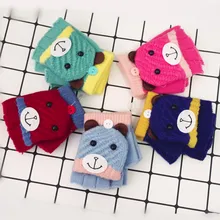 Детские перчатки MUQGEW из хлопка с мультяшным рисунком для малышей, милые утепленные Лоскутные теплые зимние детские перчатки для новорожденных девочек и мальчиков