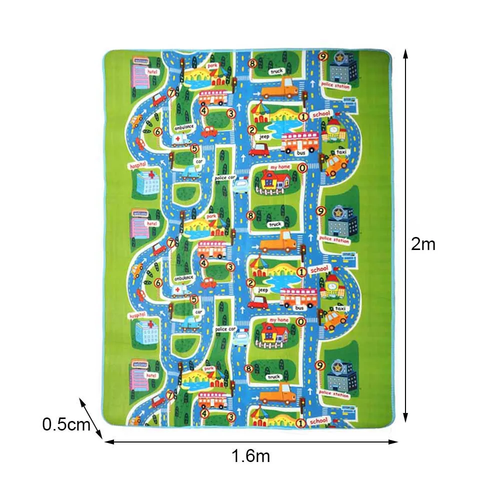 Коврик-Пазл Коврик для парковки Карта Коврик Дорожная карта игрушечная карта DIY модель автомобиля игрушечный мат для скалолазания английская версия машинки игровой коврик игрушки игровой коврик