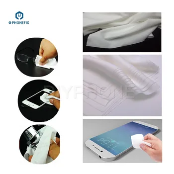 

50pcs/lot Microfiber Cleaning Cloth Soft Cleanroom Wiper for iPhone Screen Mobile Phone Microscope Lens Camera Glass Cleaning