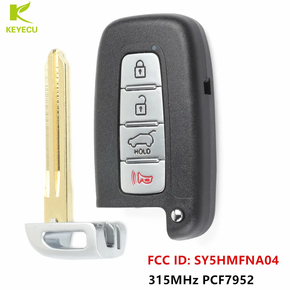 Keyecu Replacement Smart Remote Key Fob 315mhz Pcf7952 For Hyundai