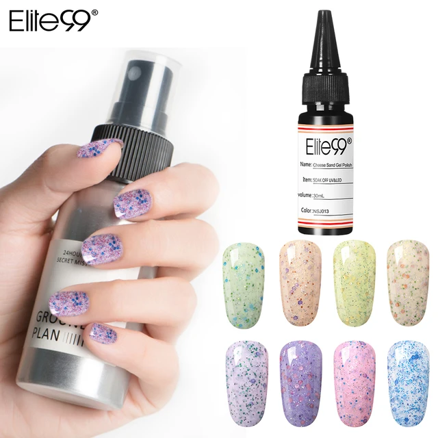 Elite99 30ml Käse Sand UV Gel Polnischen Lack Nagel Lacke Benötigt Lampe Nägel Semi Permanent Glitter Nail art Maniküre primer