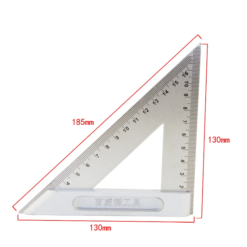 6 ''/150 мм Угол Правителя Треугольники правитель Транспортиры Нержавеющая сталь для DIY строителей дома художников датчик Измерительные приборы