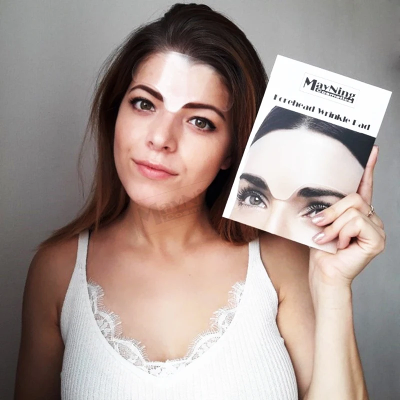 

Forehead pad anti-wrinkle lifting mask prevents quick line silicone frown line removal Reusable and washable for one month