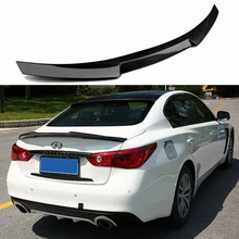 M4 Style Spoiler For Infiniti Q50 Q50S Spoiler Carbon M4 Style- Carbon Fiber Rear Trunk Wing Spoiler Lid Q50 spoiler