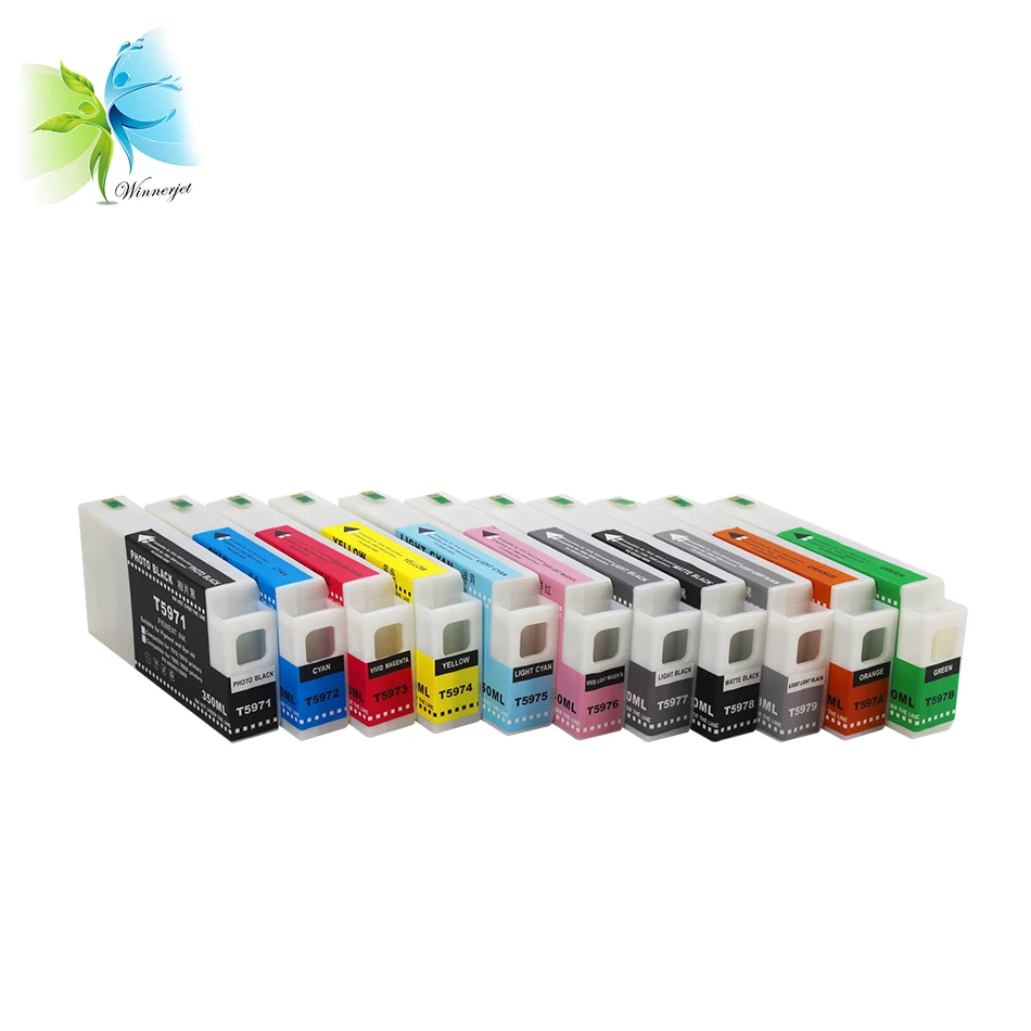 

Winnerjet 11 color 350ml Compatible full sublimation Ink Cartridge for Epson stylus pro 7900 9900 7910 9910 printer