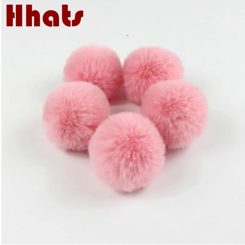 hair pom pom accessories fur Wholesale Fur Artificial Faux 10pcs Pompoms Balls Rabbit