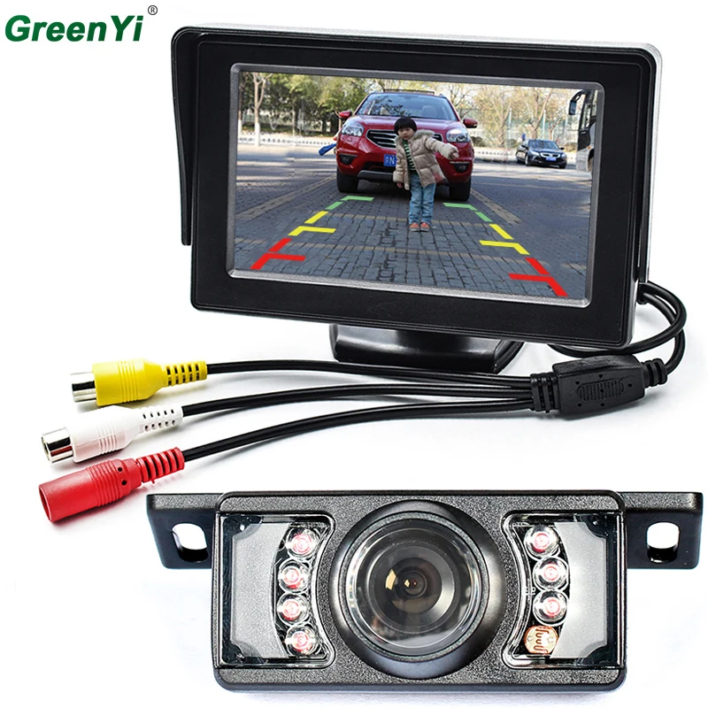 Car Parking Kit With 4 3 TFT LCD Display Car Monitor Rear View Mirror Monitor 7