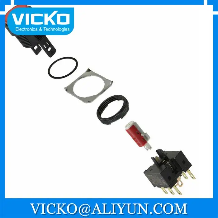

[VK] A16L-TRM-24D-2 SWITCH PUSHBUTTON DPDT 5A 125V SWITCH