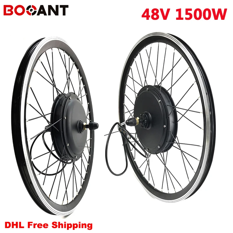 Special Offer for  26'' Mountain Bike Electric Bicycle Conversion Kits 1500W 48V 620RPM Brushless Non-gear Hub Front W