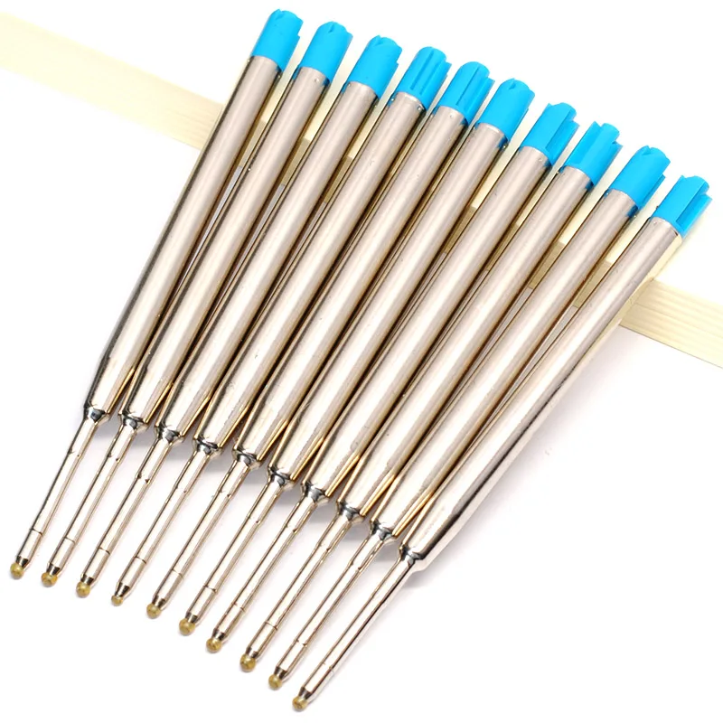 10 шт. 0,5 мм роллер, шариковая ручка, заправка, средний наконечник, синий, черный цвет, чернильный шар, Заправка для ручек, для школы, офиса, канцелярские принадлежности|Стержни для ручек|   | АлиЭкспресс