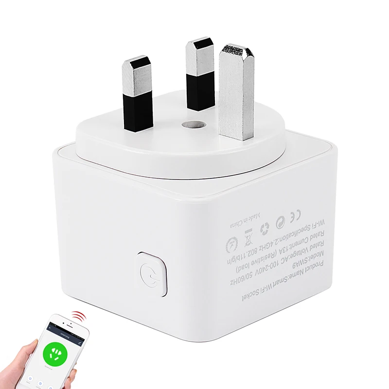 Умная розетка YOSYN UK Wi Fi умная с дистанционным голосовым управлением