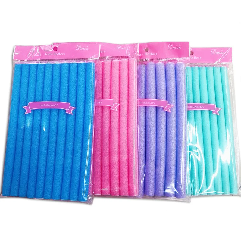 

Hair Rollers Wave Corn Hair Clip Curler Hair Curlers Flexible Rods Set No Heat Hair Rollers Soft Foam Twist Flex Curling Rods