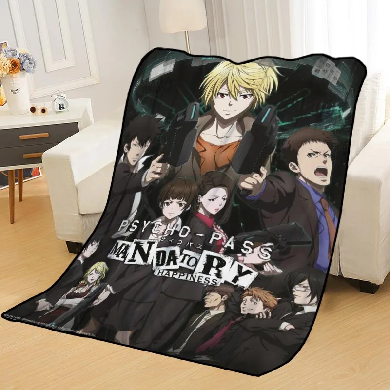 Custom Psycho Pass Blankets for beds throw blanket soft blanket summer blanket anime blanket travel blanket