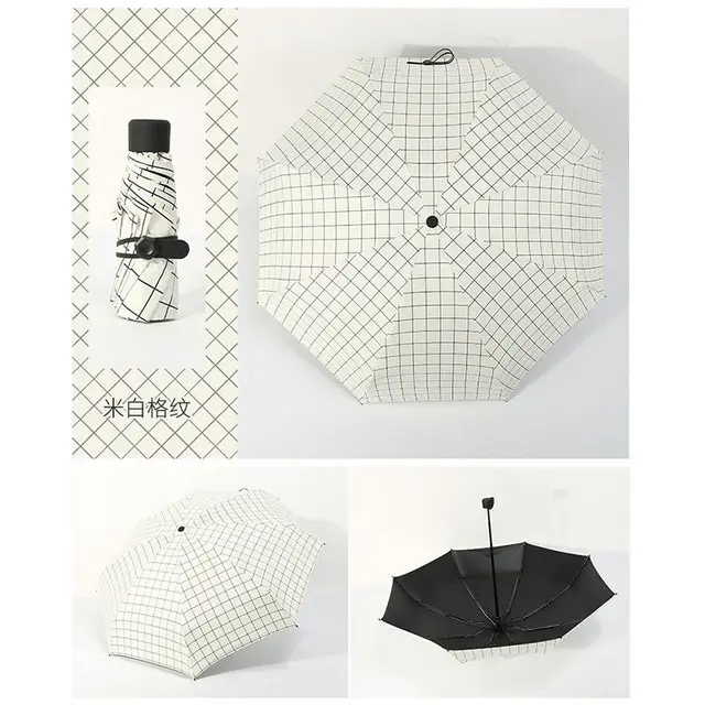 Handle Folding Travel Umbrella Stand Umbrella Outdoor Windproof Anti