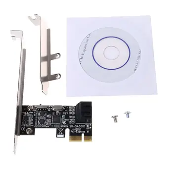

PCI Express 2 Port SATA 3.0 Card 6 Gbps PCI-E PCIE SSD Adapter Low Bracket Computer Components IPFS HDD Mining Board
