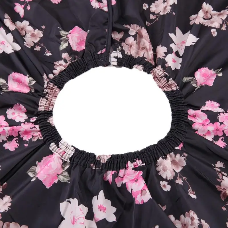 Flower Pattern Cutting Hair Waterproof Cloth Salon Cape Hairdressing Hairdresser Apron Haircut capes