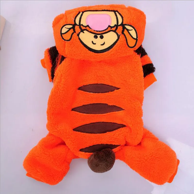 2016 Best Selling Fashion Cotton Warm Pet Dog Clothes Tiger Dog Hoodies Dog Coat Autumn And Winter Pet Dog Garments Sizes XS-L (2)