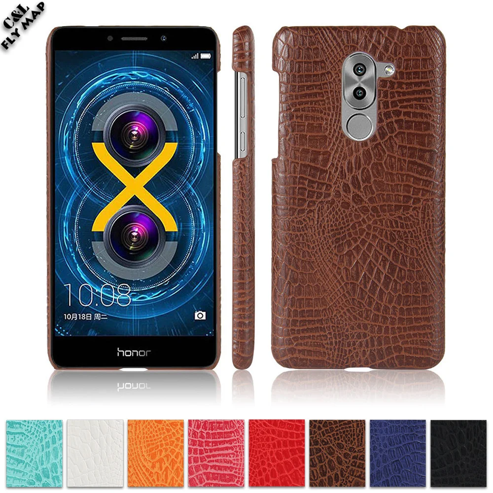 Чехол из крокодиловой кожи для Huawei Honor 6X X6 6 X BLN-L21 BLN-TL00 жесткий защитный чехол