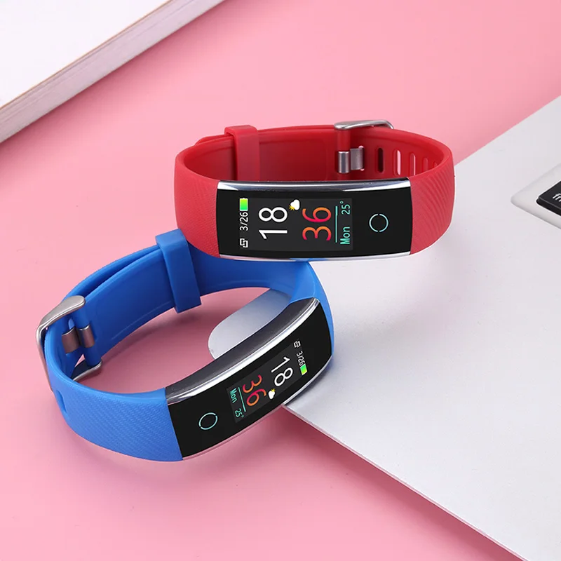 High Quality Smart Bracelet Heart Rate Monitoring USB Charging Bluetooth Color Sports Bracelet шагомер
